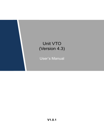 5.1.3 Deleting VTO. Dahua VTO6521H, VTO6521H-D, VTO9541D, Unit VTO6221E ...