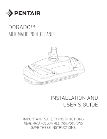 Pentair Pool Dorado Automatic Pool Cleaner User's Guide | Manualzz