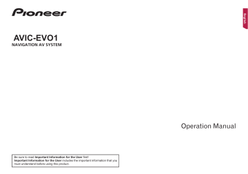Pioneer AVIC-EVO1-DT2-C-GR User Manual | Manualzz