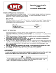 Titan Shop Equipment 11005 Titan Earthmover Hydraulic Tire Bead Breaker Owner's Manual
