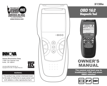 Innova Deluxe Can OBD I&II Owner's Manual | Manualzz