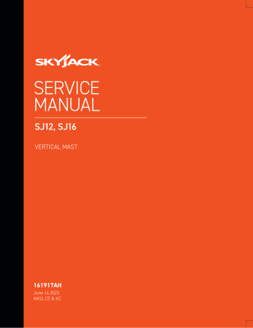 Skyjack SJ16 Service Manual | Manualzz