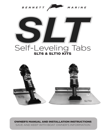 Bennett Marine SLT10 SLT Self Leveling Tabs Installation Instructions