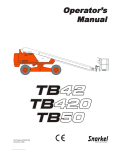 Snorkel TB50 Operator's Manual -  Read &amp; Download