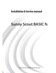 Sunny Scout BASIC fs Installation & Service Manual