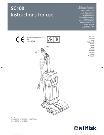 Nilfisk Advance Sc Instructions For Use Manual Manualzz