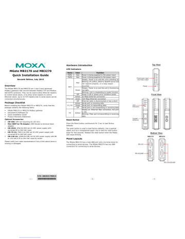 Moxa Technologies Mgate Mb Quick Installation Manual Manualzz