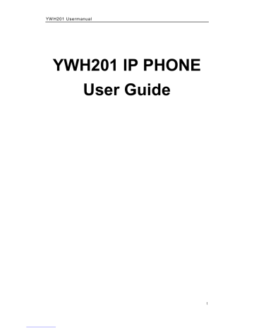 Yuxin YWH201 User Manual | Manualzz