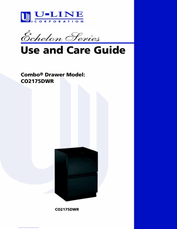U-Line Corporation Limited Warranty. U-Line Combo CO2175DWR, CO2175DWR | Manualzz