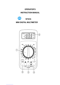 Maplin N73CG Operator's Instruction Manual