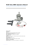 RCGF 20cc SBM Operator's Manual