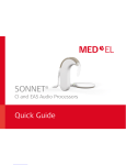 MED-EL Sonnet, Sonnet CI Quick Manual