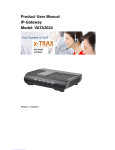 X-Trax VATA2024 User Manual - IP Gateway