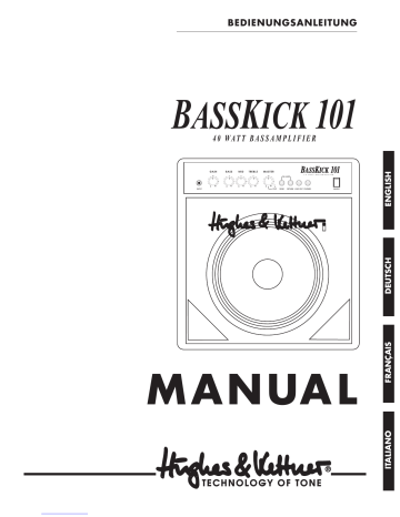 Hughes & Kettner Bass Kick 101 Manual | Manualzz