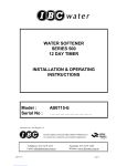 IBC Water 500 Series Manual - Installation &amp; Operation
