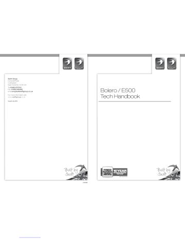Swift Group Bolero 712SB / E572 Tech Handbook | Manualzz