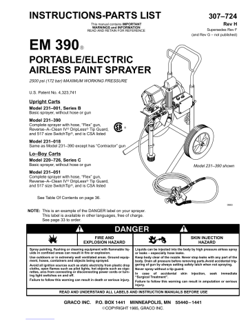 Graco 231-018 Instructions And Parts List | Manualzz