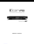 iScan VP50 Owner's Manual