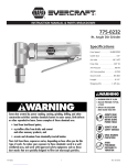 Napa/Evercraft 775-0232 Instruction Manual &amp; Parts Breakdown