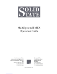 Solid State MultiSystem II Operation Manual - MIDI-Enabled Organ