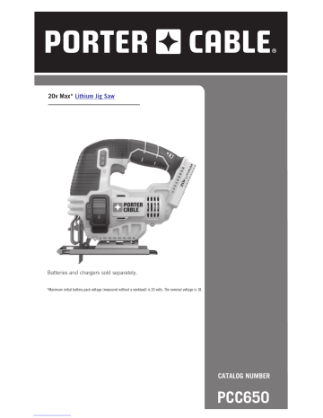 Porter-Cable PCC650 Instruction Manual | Manualzz