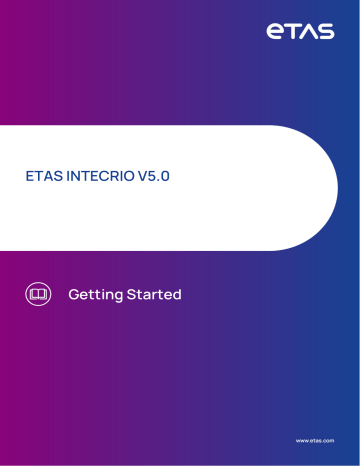 ETAS INTECRIO Getting Started | Manualzz