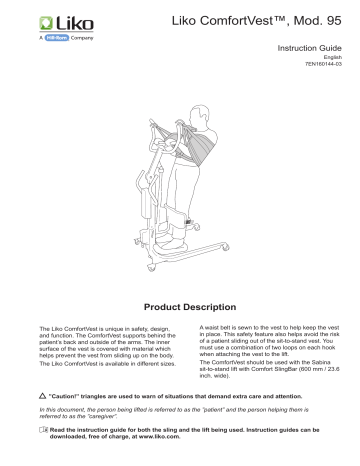 Hill-Rom Patient Lift Seated Slings Instruction | Manualzz