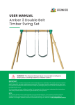 Lifespan Kids Amber 3 Double Belt Timber Swing Set Owner's Manual