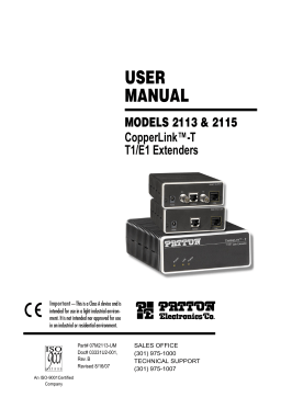 Patton electronics 2115 User Manual
