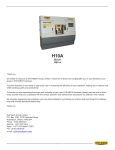 Hyd-Mech H10A Safety and Operating Instructions Manual