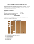 PARTS EXPRESS 300-701 TriTrix MTM TL Transmission Line Tower Enclosure Kit Instruction manual