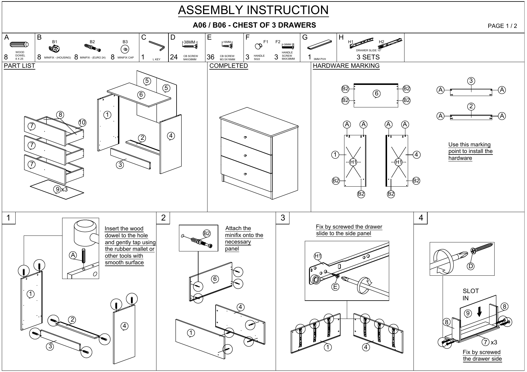 Baxton Studio B06 Wotan Oak Assembly Instructions Manualzz