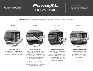 PowerXL B-AFO-002G Air Fryer Grill