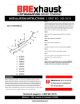 BRExhaust 106-0474 Direct Fit Exhaust Kit Instructions
