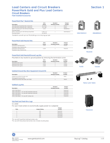 ABB TLK20 Neutral Ground Lug Kit Instructions | Manualzz