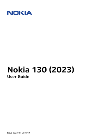 Nokia 130 2023 Feature Phones User Guide | Manualzz