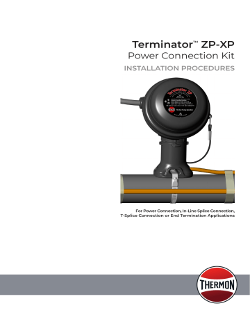 THERMON Terminator ZP-XP Power Connection Kit Installation Guide | Manualzz