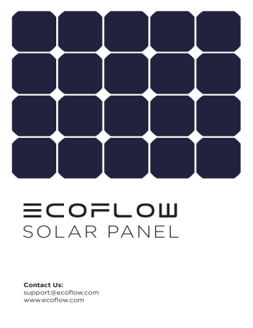 ECOFLOW Delta Max and 400 Watt Folding Solar Panel Instruction manual | Manualzz