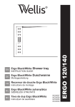 Wellis Ergo shower tray Installation instructions