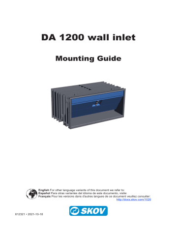Skov DA 1200 Wall Inlet Mounting Guide | Manualzz