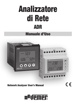 Vemer ADR-D E Spot Network analyzer User Manual