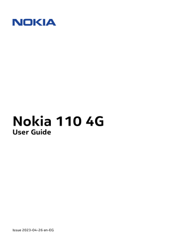Nokia 110 4G Dual Sim Camera and Bluetooth User Guide | Manualzz
