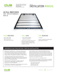 DV8 Offroad RRJK-03 Full-Length Roof Rack Installation Instructions