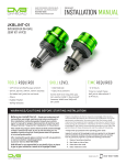 DV8 Offroad D-JKBLJNT-01 Green Ball Joint kit 4pc Installation Instructions