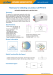 Lexing LX-PR-1815 Infrared sensors Instructions