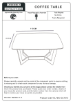 Julian Bowen OLY003 Olympus Coffee Table Assembly Instructions