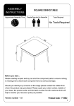 Julian Bowen FIN057 Findlay Square Dining Table &amp; 4 Hadid Grey Chairs Assembly Instructions