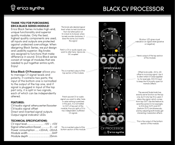 Erica Synths Black CV Processor User Manual | Manualzz
