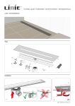 Linie 69478 douchegoot 70 cm mat zwart Installatie gids