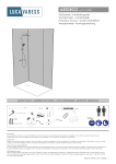 Luca Varess Artdeco Duschewandverkleidung 120 x 244 cm Alu-Composit Grafietgrau Montageanleitung